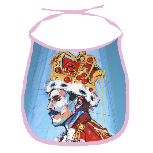 Royal Freddie - funny baby bib by Laura Selevos