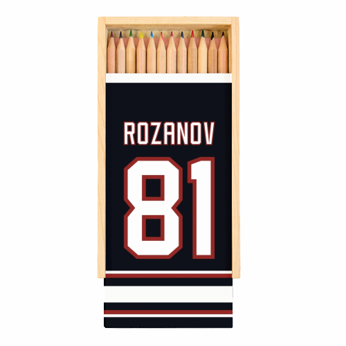 Rozanov - Boston Jersey - black - Coloured Pencils with Box by The Girl Next Draw