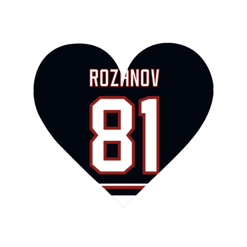 Rozanov - Boston Jersey - black - Magnet by The Girl Next Draw