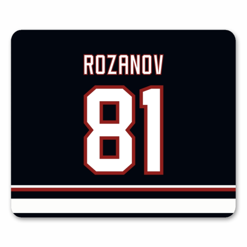 Rozanov - Boston Jersey - black - mouse mat by The Girl Next Draw