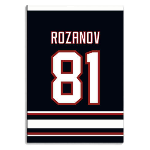 Rozanov - Boston Jersey - black - personalised A4, A5, A6 notebook by The Girl Next Draw