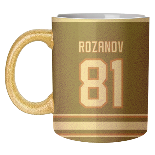 Rozanov - Boston Jersey - black - unique mug by The Girl Next Draw