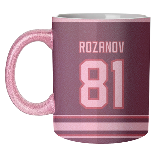 Rozanov - Boston Jersey - black - unique mug by The Girl Next Draw