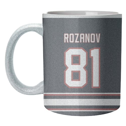 Rozanov - Boston Jersey - black - unique mug by The Girl Next Draw