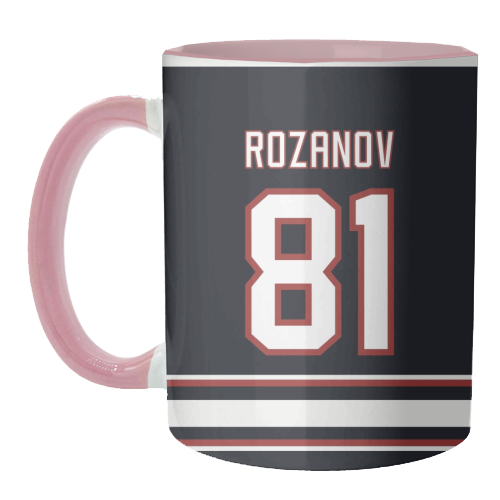 Rozanov - Boston Jersey - black - unique mug by The Girl Next Draw