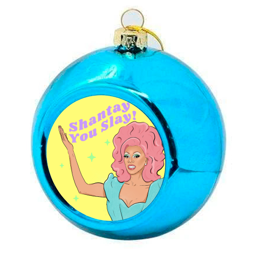 Ru Paul - colourful christmas bauble by The Queer Store