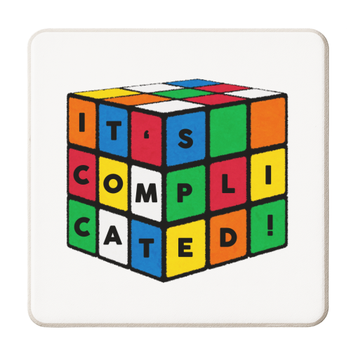 Rubix Cube - personalised beer coaster by Lilly Rose