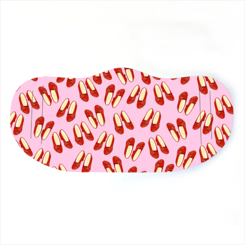 Ruby Red Slipper Pattern - face cover mask by Adam Regester