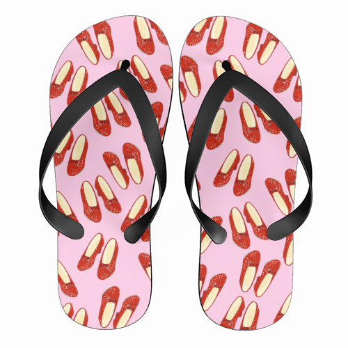 Ruby Red Slipper Pattern - funny flip flops by Adam Regester