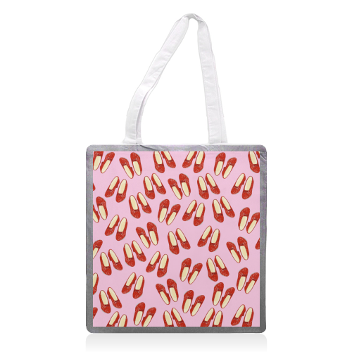 Ruby Red Slipper Pattern - printed canvas tote bag by Adam Regester