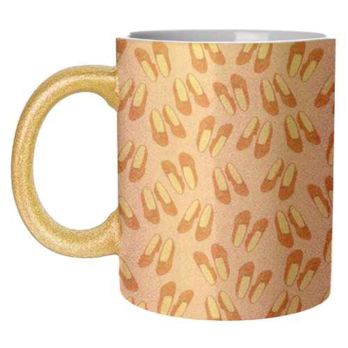 Ruby Red Slipper Pattern - unique mug by Adam Regester