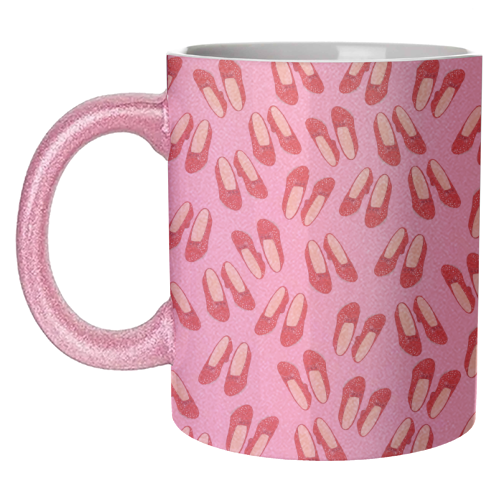 Ruby Red Slipper Pattern - unique mug by Adam Regester