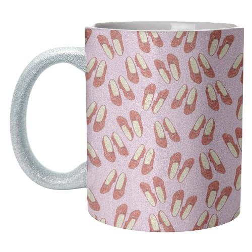 Ruby Red Slipper Pattern - unique mug by Adam Regester