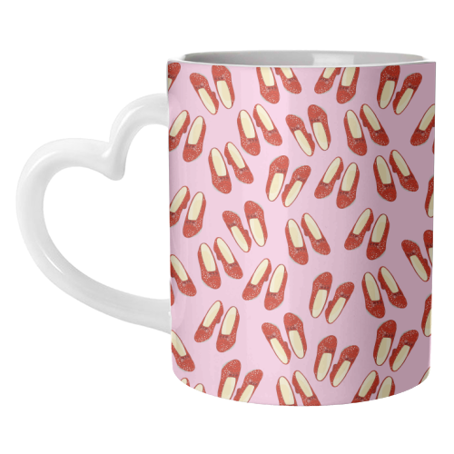 Ruby Red Slipper Pattern - unique mug by Adam Regester