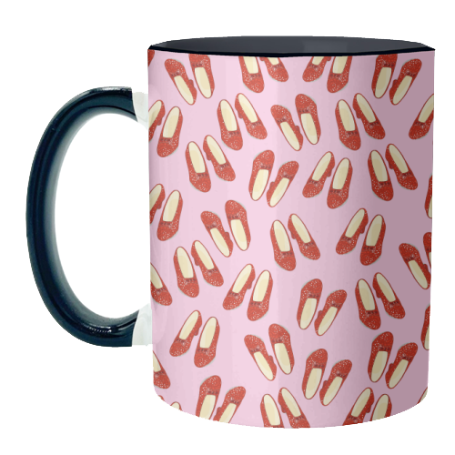 Ruby Red Slipper Pattern - unique mug by Adam Regester