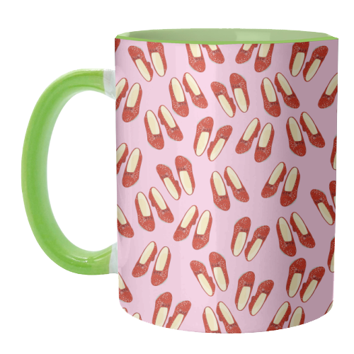 Ruby Red Slipper Pattern - unique mug by Adam Regester