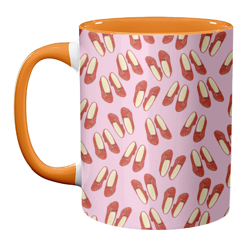 Ruby Red Slipper Pattern - unique mug by Adam Regester