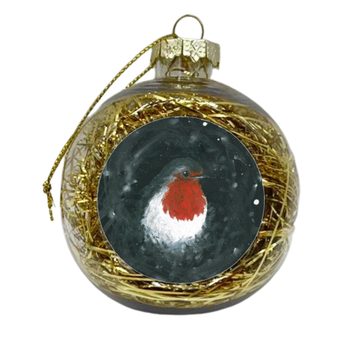 Ruby the Robin - xmas bauble by Linden Reekie