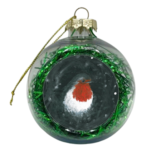 Ruby the Robin - xmas bauble by Linden Reekie