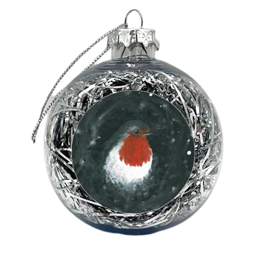 Ruby the Robin - xmas bauble by Linden Reekie