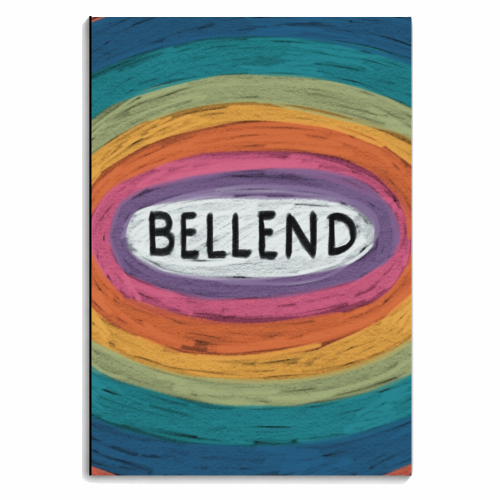Rude Retro Rainbow: Bellend - personalised A4, A5, A6 notebook by Giddy Kipper