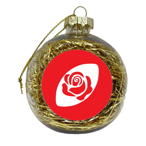Rugby England - xmas bauble by Fimbis