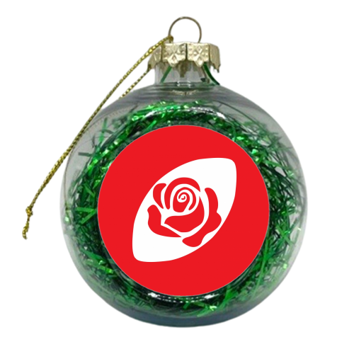 Rugby England - xmas bauble by Fimbis
