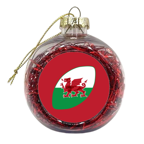 Rugby Wales - xmas bauble by Fimbis