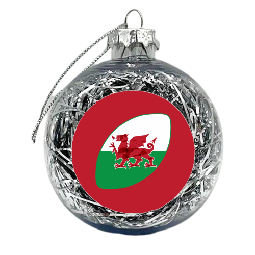 Rugby Wales - xmas bauble by Fimbis