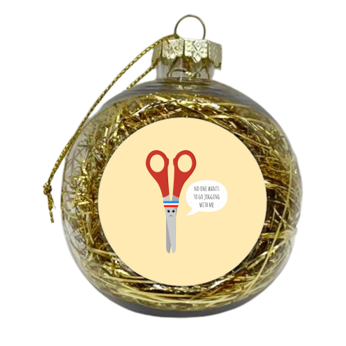 Running Despair - xmas bauble by petegrev