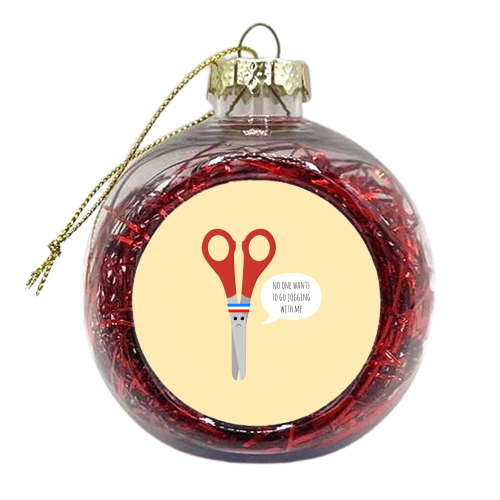 Running Despair - xmas bauble by petegrev