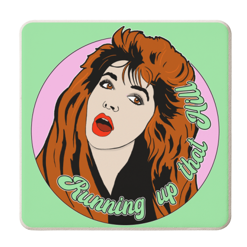 Running up that hill - personalised beer coaster by Bite Your Granny