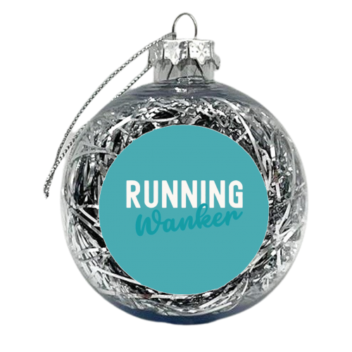 Running Wanker Gift - xmas bauble by Giddy Kipper
