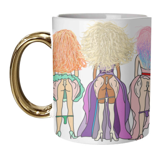 RuPaul Drag Race Butts - unique mug by Notsniw Art