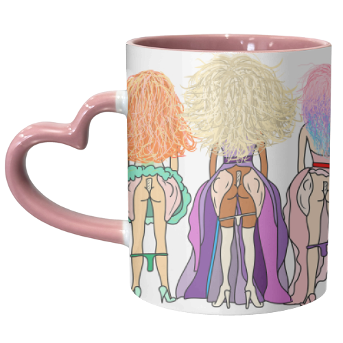 RuPaul Drag Race Butts - unique mug by Notsniw Art