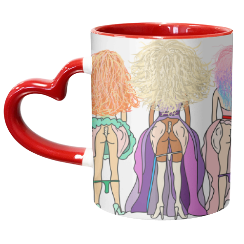 RuPaul Drag Race Butts - unique mug by Notsniw Art