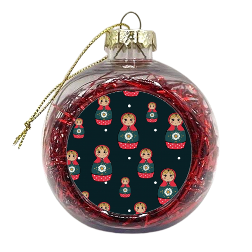 RUSSIAN DOLL - xmas bauble by Lily Humphreys