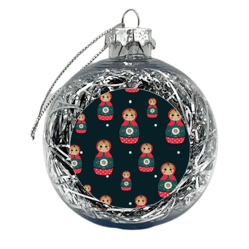 RUSSIAN DOLL - xmas bauble by Lily Humphreys