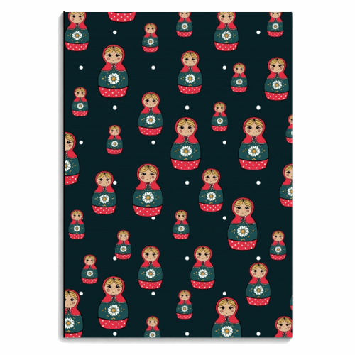RUSSIAN DOLL - personalised A4, A5, A6 notebook by Lily Humphreys