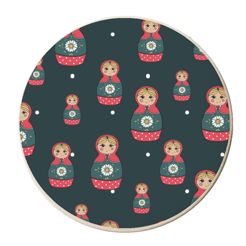 RUSSIAN DOLL - personalised beer coaster by Lily Humphreys