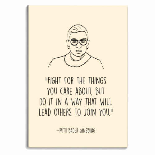 Ruth Bader Ginsburg - personalised A4, A5, A6 notebook by Pink and Pip