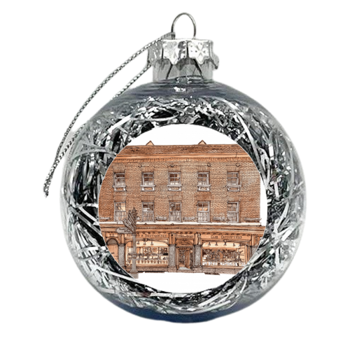 Ryder & Amies, Kings Parade, Cambridge - xmas bauble by piljam