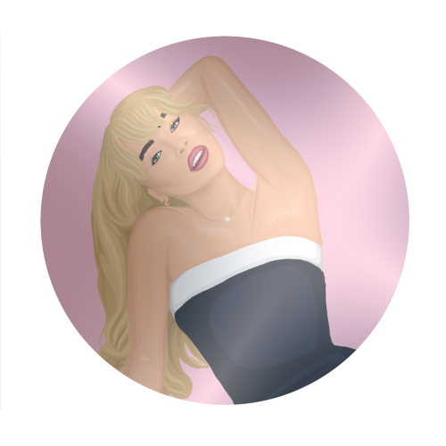 Sabrina Carpenter - Circle Sticker by By Rosybum