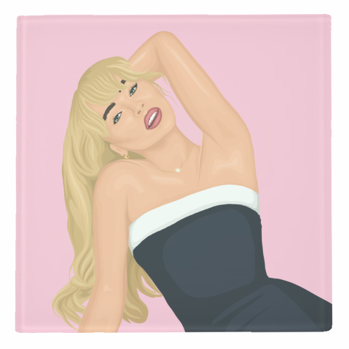 Sabrina Carpenter - personalised beer coaster by By Rosybum