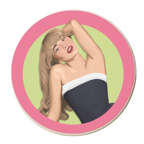 Sabrina Carpenter - personalised beer coaster by Pink and Pip