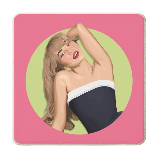 Sabrina Carpenter - personalised beer coaster by Pink and Pip