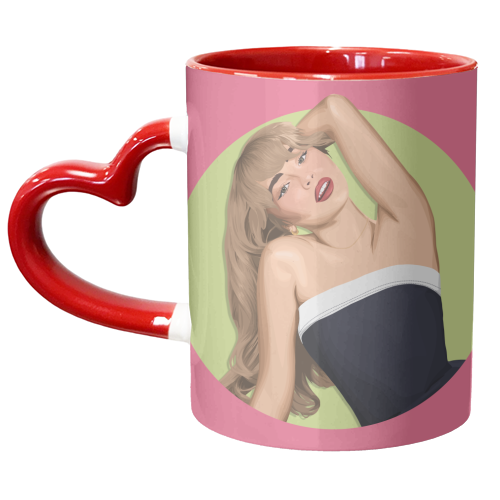 Sabrina Carpenter - unique mug by Pink and Pip