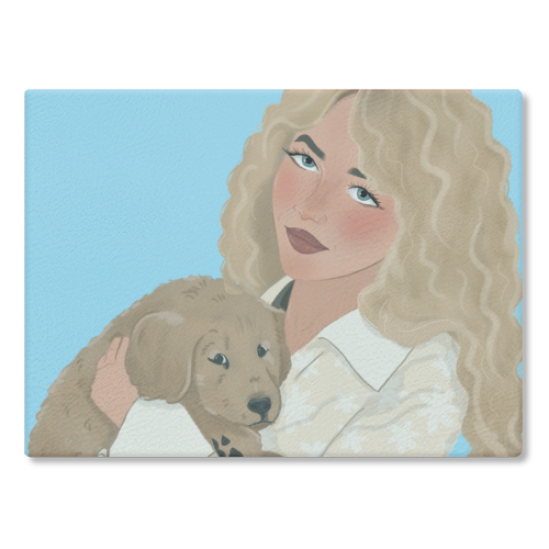 Sabrina - glass chopping board by The Queer Store