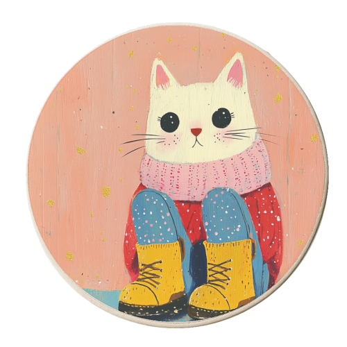 Sadness - personalised beer coaster by DejaReve