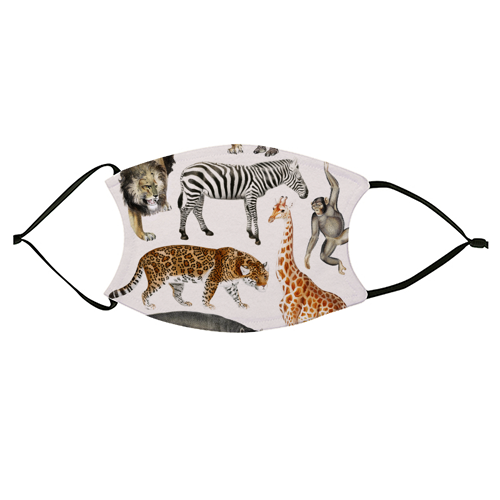 Safari Animals Collection - face cover mask by Gal Design